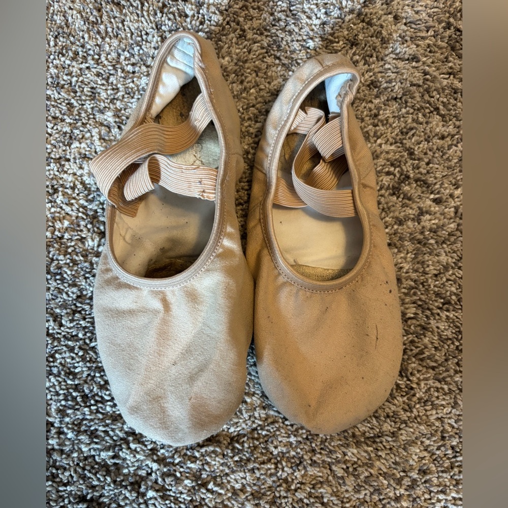 Capezio Hanami tan ballet shoes